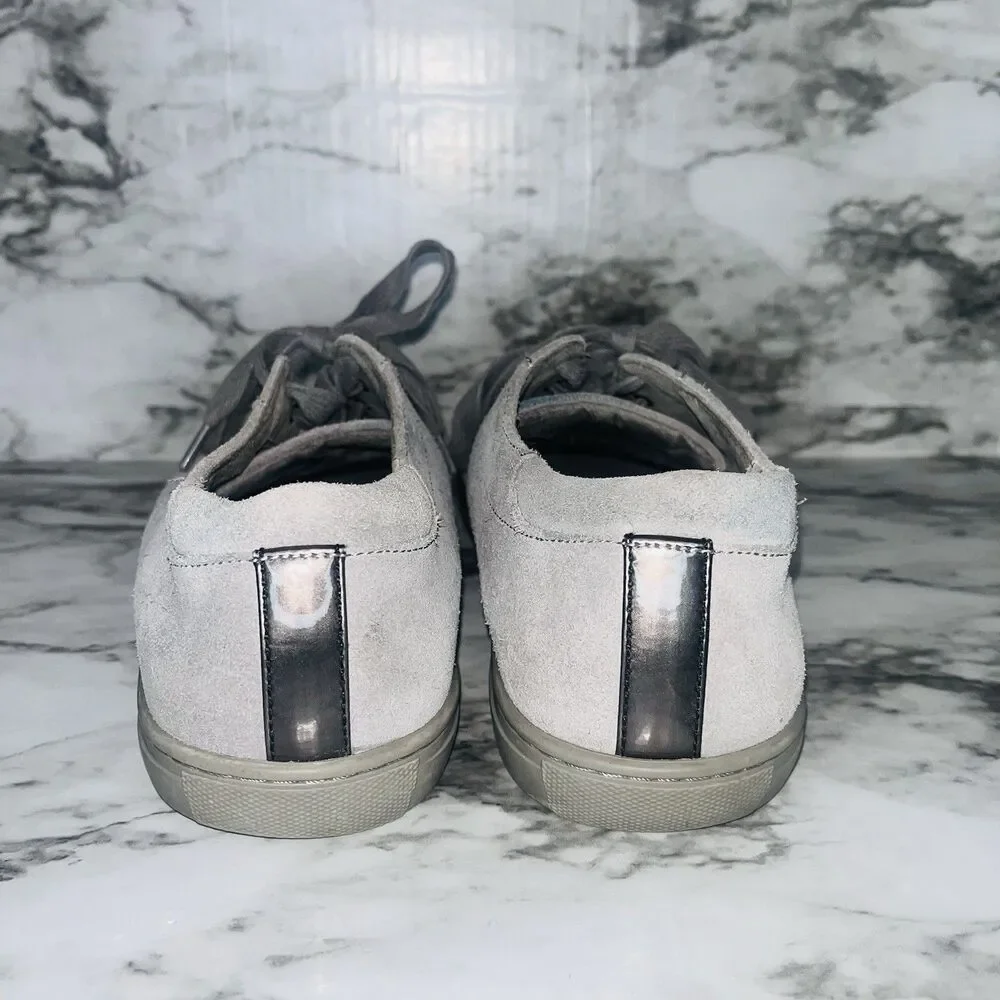 Kenneth Cole New York Gray Suede Low Top Lace Up Sneakers Men Size 8.5M